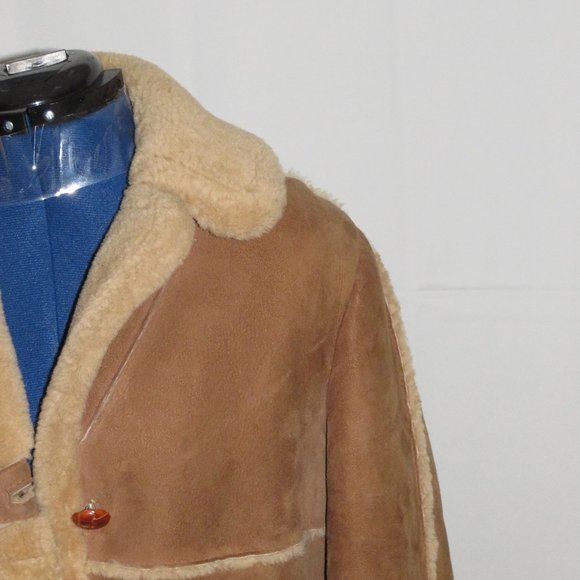 Sawyer of Napa Suede Shearling Rancher Women's Jacket 10 - Picture 1 of 13